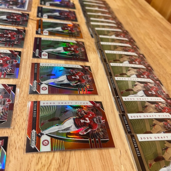 2020 Prizm TREVON DIGGS Draft Picks DP Dallas Cowboys NFL Rookie RC - LOT 33 - Picture 7 of 10